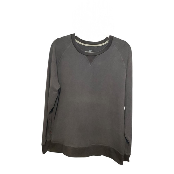 Mack Weldon Crew Neck Heather Charcoal Sweatshirt Size L - Picture 1 of 2
